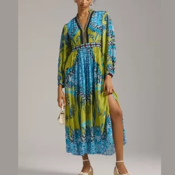 Patterned boho maxi dress, size 20W - Picture 3 of 11